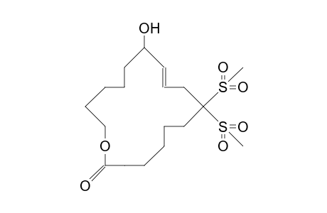 11-Hydroxy-7,7-bis(methylsulfonyl)-9-hexadecenecarboxylic acid, 16-lactone