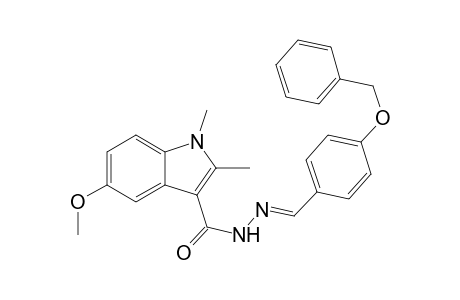 N'-{(E)-[4-(benzyloxy)phenyl]methylidene}-5-methoxy-1,2-dimethyl-1H-indole-3-carbohydrazide