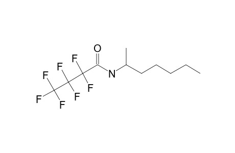 Heptafluorobutyramide, N-(hept-2-yl)-