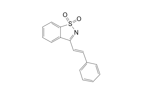 3-(.beta.-Phenylvinyl)-1,2-benzisothiazole-1,1-dioxide