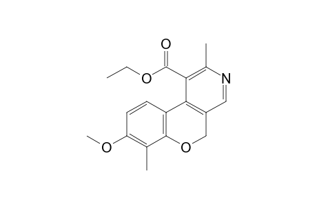 8-methoxy-2,7-dimethyl-5H-chromeno[3,4-c]pyridine-1-carboxylic acid ethyl ester