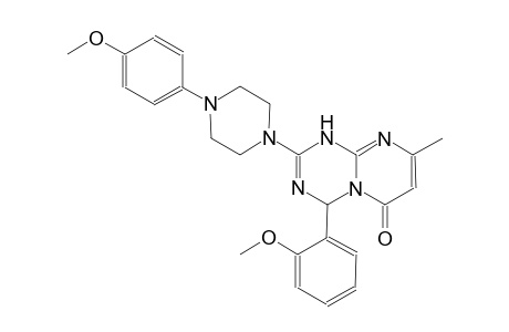 6H-pyrimido[1,2-a][1,3,5]triazin-6-one, 1,4-dihydro-4-(2-methoxyphenyl)-2-[4-(4-methoxyphenyl)-1-piperazinyl]-8-methyl-