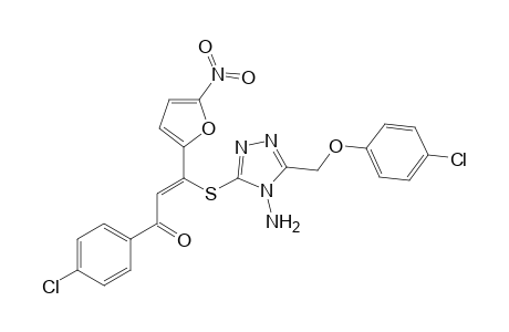 3-(4-Amino-5-(p-chlorophenyloxymethyl)-4H-[1,2,4]triazole-3-ylsulphanyl)-3-(5-nitrofuran-2-yl)-1-(p-chlorophenyl)propenone