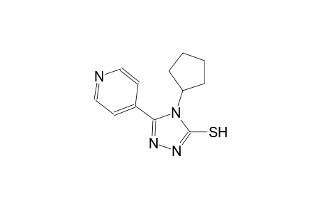 4-cyclopentyl-3-(4-pyridyl)-1H-1,2,4-triazole-5-thione