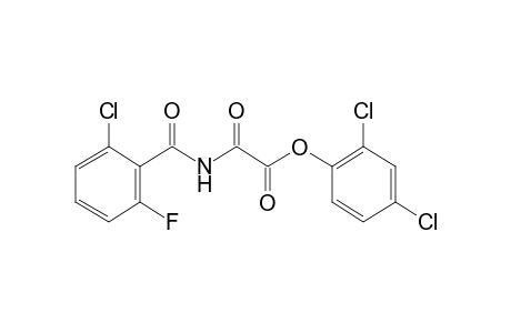 N-(2-chloro-6-fluorobenzoyl)oxamic acid, 2,4-dichlorophenyl ester