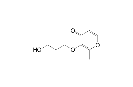 2-methyl-3-(3-oxidanylpropoxy)pyran-4-one