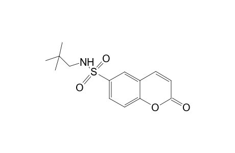 2H-1-Benzopyran-6-sulfonamide, N-(2,2-dimethylpropyl)-2-oxo-