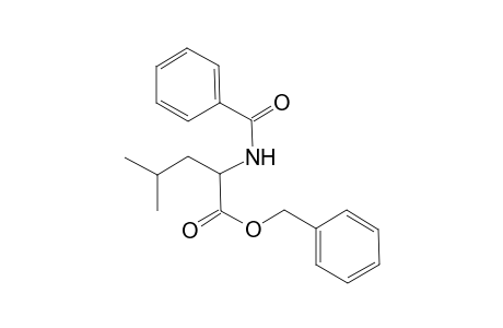 leucine, N-benzoyl-, phenylmethyl ester