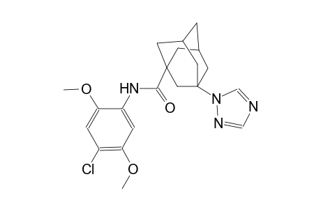 N-(4-chloro-2,5-dimethoxyphenyl)-3-(1H-1,2,4-triazol-1-yl)-1-adamantanecarboxamide