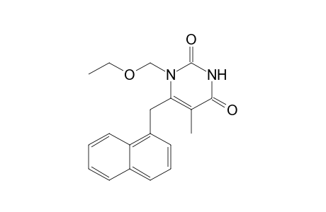 1-ETHOXYMETHYL-5-METHYL-6-(1-NAPHTHYLMETHYL)-URACIL