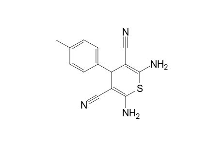 2,6-Diamino-4-(4-methylphenyl)-4H-thiopyran-3,5-dicarbonitrile