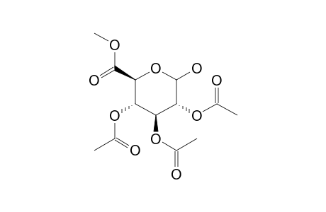 (2S,3S,4S,5R)-3,4,5-triacetoxy-6-hydroxy-tetrahydropyran-2-carboxylic acid methyl ester