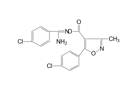 p-chloro-O-{[5-(p-chlorophenyl)-3-methyl-4-isoxazolyl]carbonyl}benzamidoxime