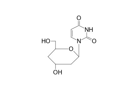 1-(4-Hydroxy-6-hydroxymethyltetrahydropyran-2-yl)-1H-pyrimidine-2,4-dione