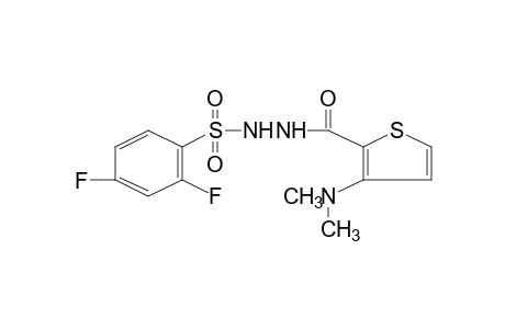 1-[3-(dimethylamino)-2-thenoyl]-2-[(2,4-difluorophenyl)sulfonyl]hydrazine