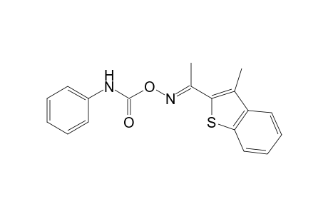 methyl 3-methylbenzo[b]thien-2-yl ketone, O-(phenylcarbamoyl)oxime