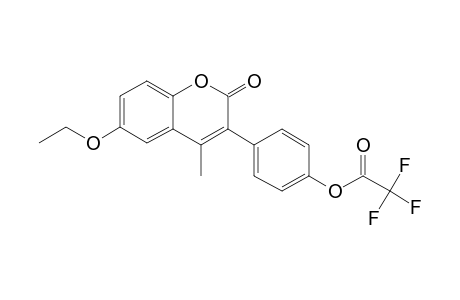 6-Ethoxy-3-(4-hydroxyphenyl)-4-methylcoumarin, trifluoroacetate