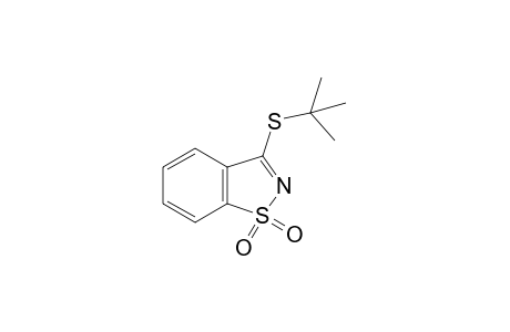 3-(tert-butylthio)-1,2-benzisothiazole, 1,1-dioxide