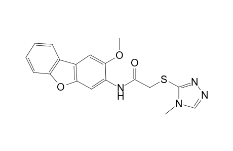 N-(2-Methoxydibenzo[b,d]furan-3-yl)-2-[(4-methyl-4H-1,2,4-triazol-3-yl)sulfanyl]acetamide