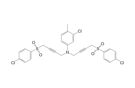 N,N-bis{4-[(p-chlorophenyl)sulfonyl]-2-butynyl}-3-chloro-p-toluidine