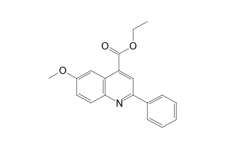 6-methoxy-2-phenylcinchoninic acid, ethyl ester