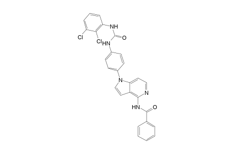 N-(1-(4-[3-(2,3-dichlorophenyl)urea]phenyl)-1H-pyrrolo[3,2-c]pyridin-4-yl) benzamide