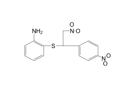 o-{[p-NITRO-alpha-(NITROMETHYL)BENZYL]THIO}ANILINE