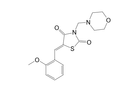 (5E)-5-(2-Methoxybenzylidene)-3-(4-morpholinylmethyl)-1,3-thiazolidine-2,4-dione
