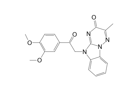 [1,2,4]Triazino[2,3-a][1,3]benzimidazol-3(5H)-one, 5-[2-(3,4-dimethoxyphenyl)-2-oxoethyl]-2-methyl-