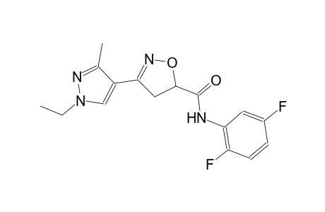 N-(2,5-difluorophenyl)-3-(1-ethyl-3-methyl-1H-pyrazol-4-yl)-4,5-dihydro-5-isoxazolecarboxamide