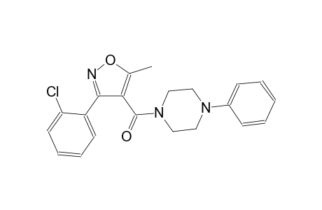 1-{[3-(2-chlorophenyl)-5-methyl-4-isoxazolyl]carbonyl}-4-phenylpiperazine