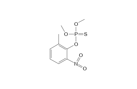 phosphorothioic acid, O,O-dimethyl O-6-nitro-o-tolyl ester