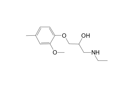 1-Ethylamino-3-(2-methoxy-4-methyl-phenoxy)-propan-2-ol
