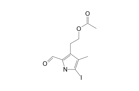 3-(2-HYDROXYETHYL)-5-IODO-4-METHYLPYRROLE-2-CARBOXALDEHYDE,ACETATE (ESTER)