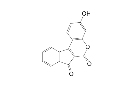 3-(2,4-dihydroxyphenyl)-1-oxo-2-indnencarboxylic acid, delta-lactone