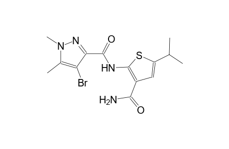 N-[3-(aminocarbonyl)-5-isopropyl-2-thienyl]-4-bromo-1,5-dimethyl-1H-pyrazole-3-carboxamide