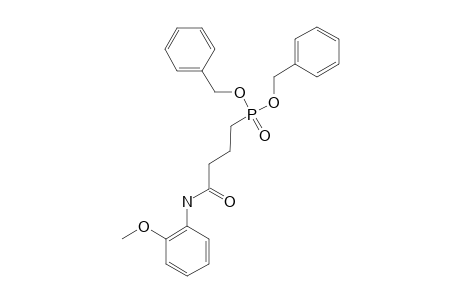 DIBENZYL-3-(2-METHOXYPHENYLCARBAMOYL)-PROPYLPHOSPHONATE