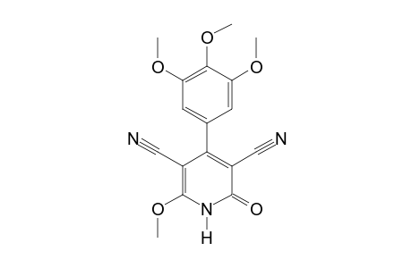 1,2-dihydro-6-methoxy-2-oxo-4-(3,4,5-trimethoxyphenyl)-3,5-pyridinedicarbonitrile