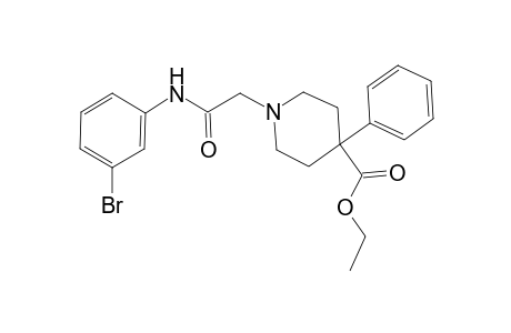 1-[2-(3-bromoanilino)-2-keto-ethyl]-4-phenyl-isonipecotic acid ethyl ester