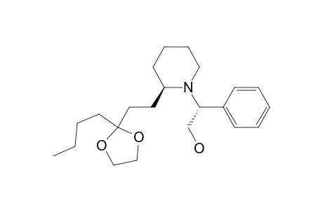 1-Piperidineethanol, 2-[2-(2-butyl-1,3-dioxolan-2-yl)ethyl]-.beta.-phenyl-, [1R-(R*,R*)]-