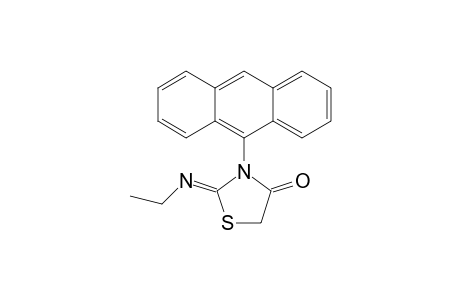 3-Anthracen-9-yl-2-[(Z)-ethylimino]-thiazolidin-4-one