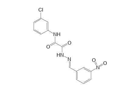 5-(m-chlorophenyl)-1-(m-nitrobenzylidene)semioxamazide