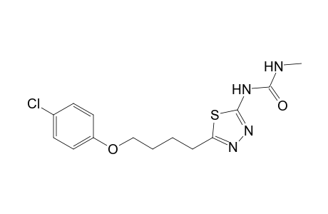 Urea, N-[5-[4-(4-chlorophenoxy)butyl]-1,3,4-thiadiazol-2-yl]-N'-methyl-