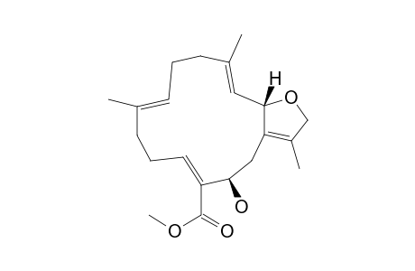 Cyclotetradeca[b]furan-6-carboxylic acid, 2,4,5,8,9,12,13,15a-octahydro-5-hydroxy-3,10,14-trimethyl-, methyl ester, [5R-(3Z,5R*,6Z,10E,14E,15aS*)]-