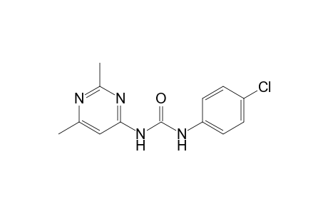 Urea, N-(4-chlorophenyl)-N'-(2,6-dimethyl-4-pyrimidinyl)-