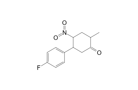 2-Methyl-5-(4-fluorophenyl)-4-nitrocyclohexanone