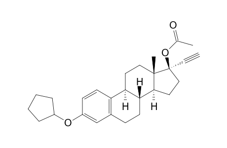 17-Acetoxy-3-(cyclopentyloxy)-19-nor-17.alpha.-pregha-1,3,5(10)-trien-20-yne