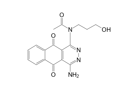N-(1-amino-5,10-diketo-benzo[g]phthalazin-4-yl)-N-(3-hydroxypropyl)acetamide