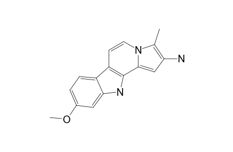 9-METHOXY-3-METHYL-11H-INDOLIZINO-[8,7-B]-INDOL-2-AMINE