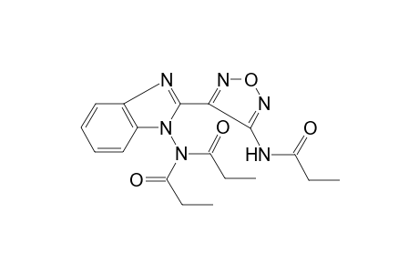 N-Propionyl-N-[2-(4-propionylamino-furazan-3-yl)-benzoimidazol-1-yl]-propionamide